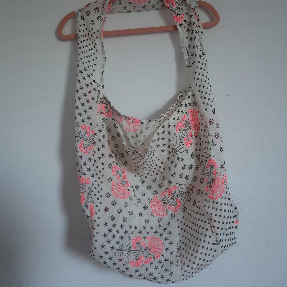 Free People Tote Shopping Bag Floral Print